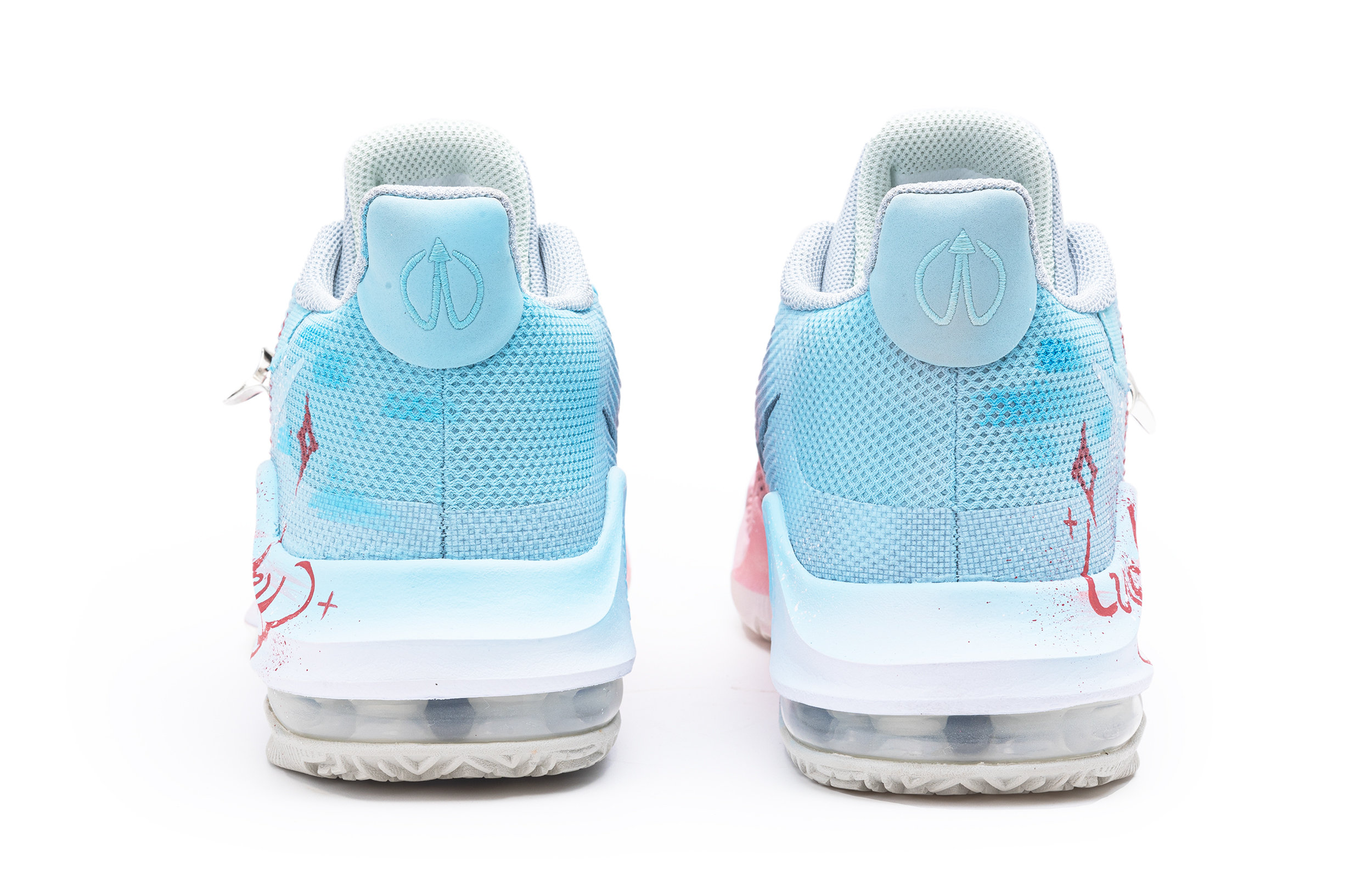 Nike Air Max Impact Neon Heartbeat Mesh Abrasion Resistant Low top Basketball Shoes Men’s Pink Blue