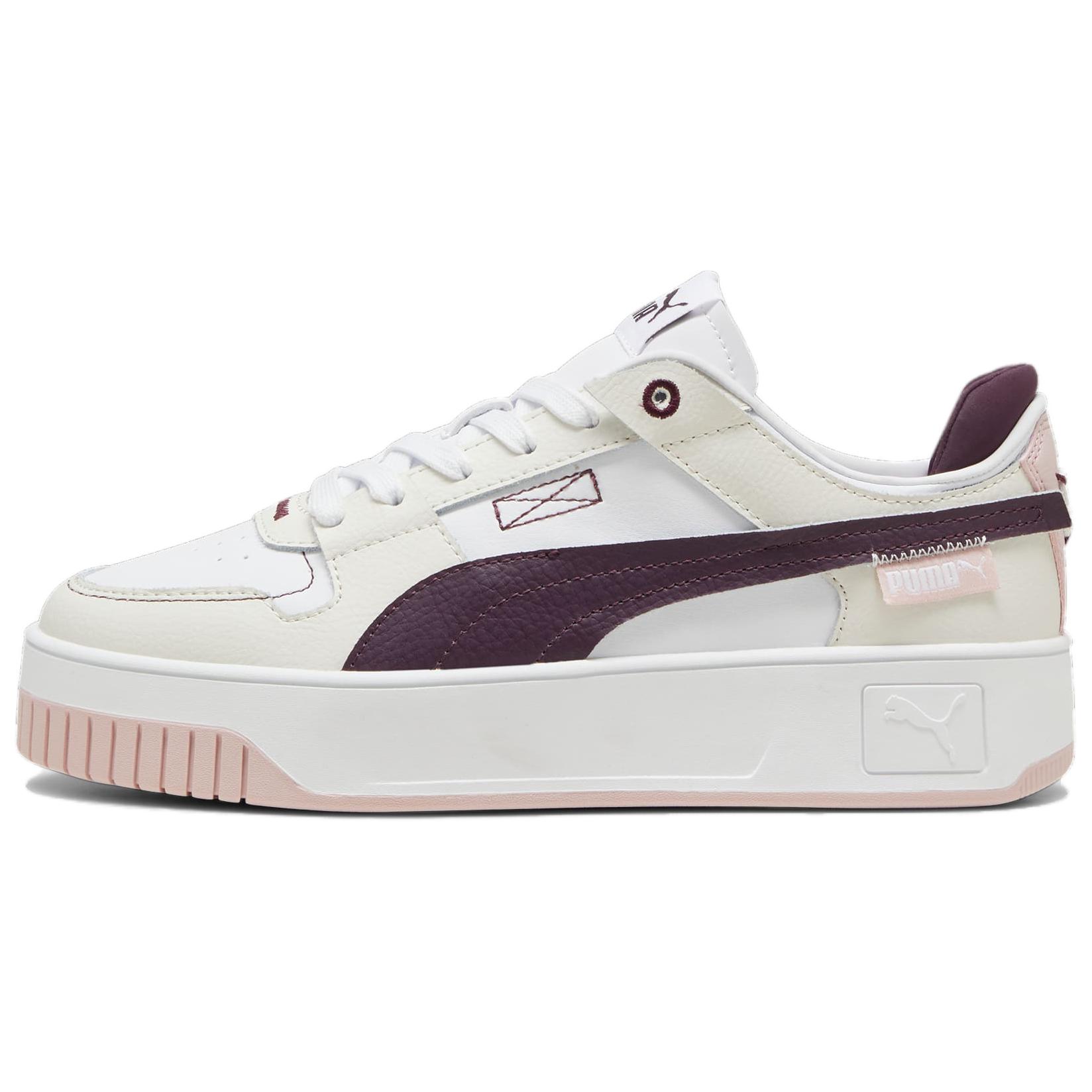 PUMA Carina Street Abrasion Resistant Abrasion Resistant Low top Skateboard Shoes Women's White