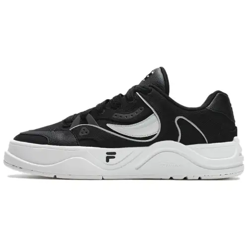 FILA FUSION 50 50 Coverage Impact Resistance Abrasion Resistant Breathable Low top Skateboard Shoes Men's Black Gray