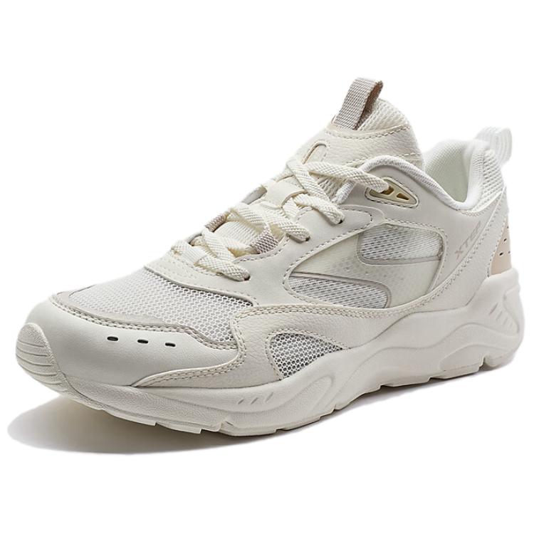 XTEP Newborn Collection Abrasion Resistant Low top Hiking Shoes Women’s White Yellow