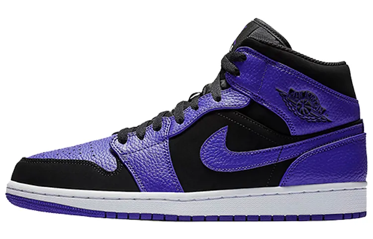 Jordan 1 Mid Black Dark Concord