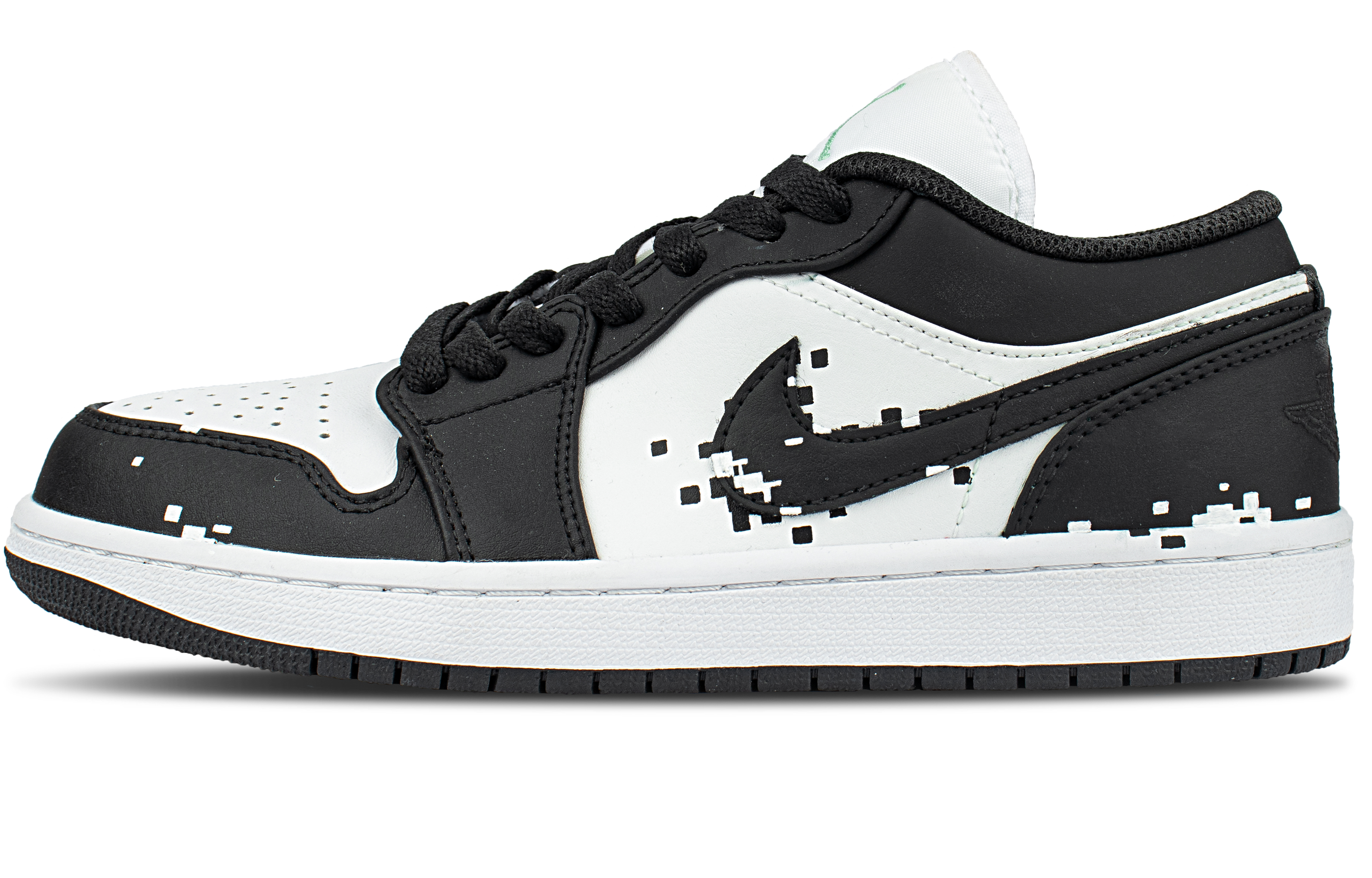 Jordan Air Jordan 1 Abrasion Resistant Low top Vintage Basketball Shoes Unisex Black