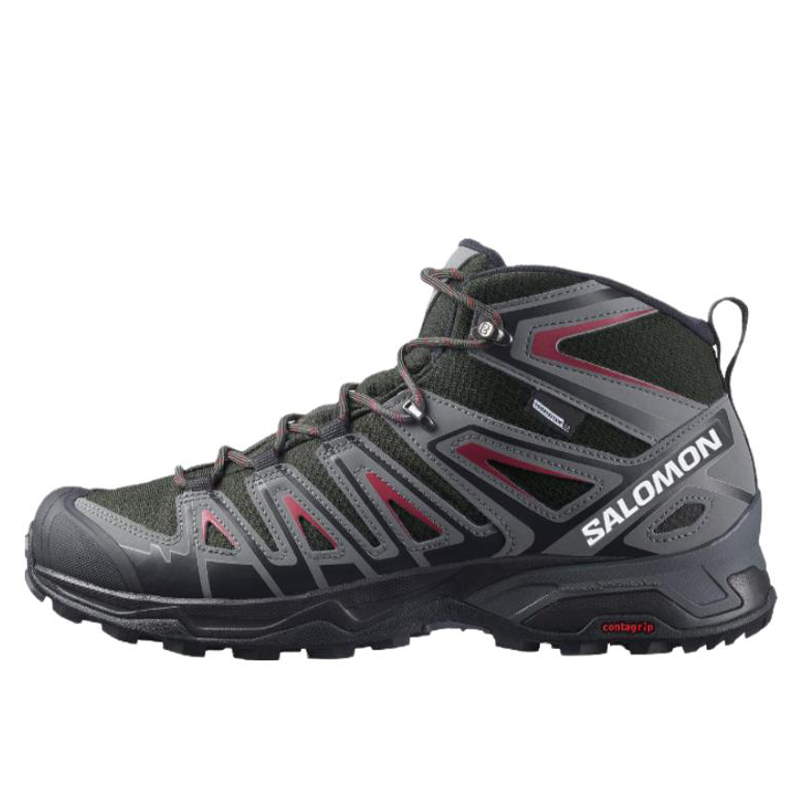 SALOMON X Ultra Pioneer Mid CSWP 'Peat Biking Red'