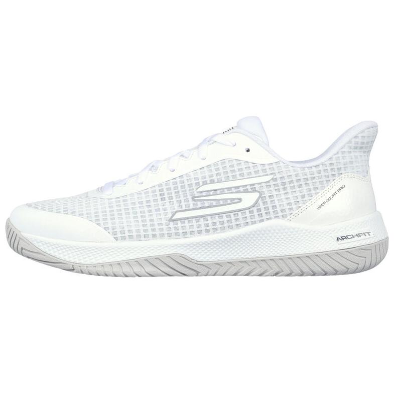 Skechers Viper Court Pro Comfortable And Lightweight Low top Training Shoes Men's White