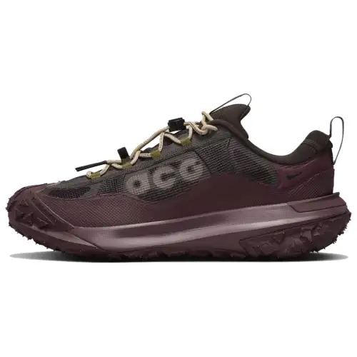 Nike ACG Mountain Fly 2 LOW Gore-Tex Comfortable Sports and Leisure Mountaineering Waterproof Low-top Hiking Shoes Men's Burgundy
