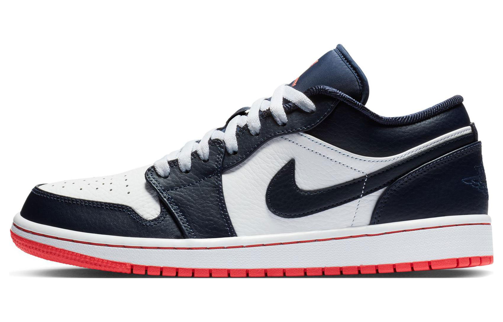 Jordan Air Jordan 1 Retro Low Trendy Retro Exquisite Details Low-top Basketball Shoes Uniform for Men and Women Midnight Blue