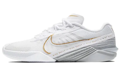 Nike React Metcon Turbo White Metallic Gold Women's