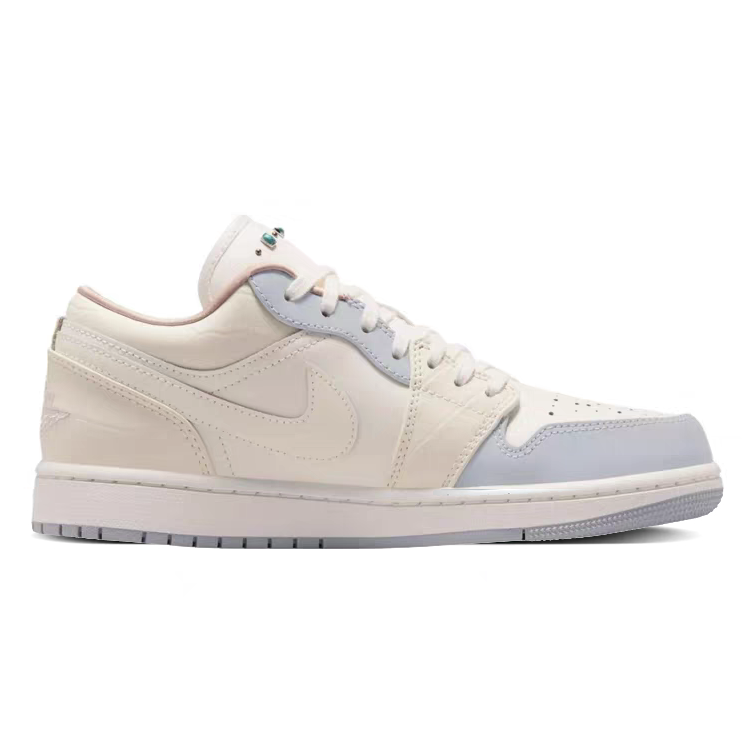 Jordan Air Jordan 1 Cushioning Low top Vintage Basketball Shoes Women’s Ecru