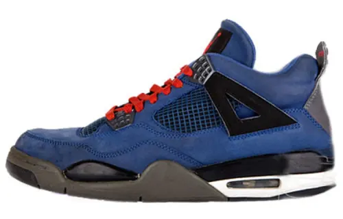 Jordan Air Jordan 4 Retro Eminem Encore Eminem Fashion Mid Top Retro Basketball Shoes Men's Blue
