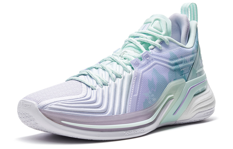 XTEP Jlin 3 JLIN3 Low top Basketball Shoes Men’s Purple Green