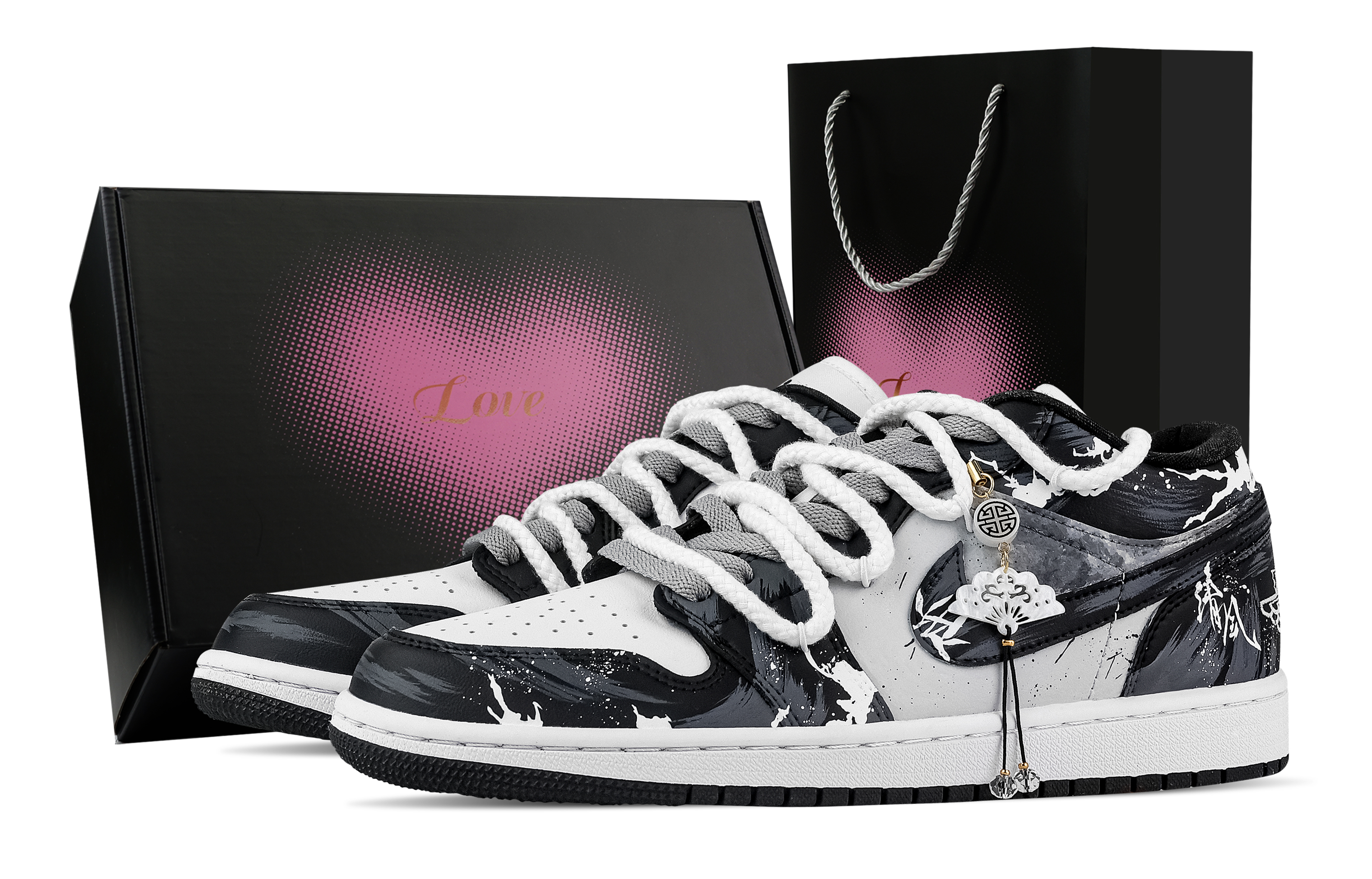 Jordan Air Jordan 1 Gentle Breeze Caresses The Surface. Abrasion Resistant Low top Vintage Basketball Shoes Unisex