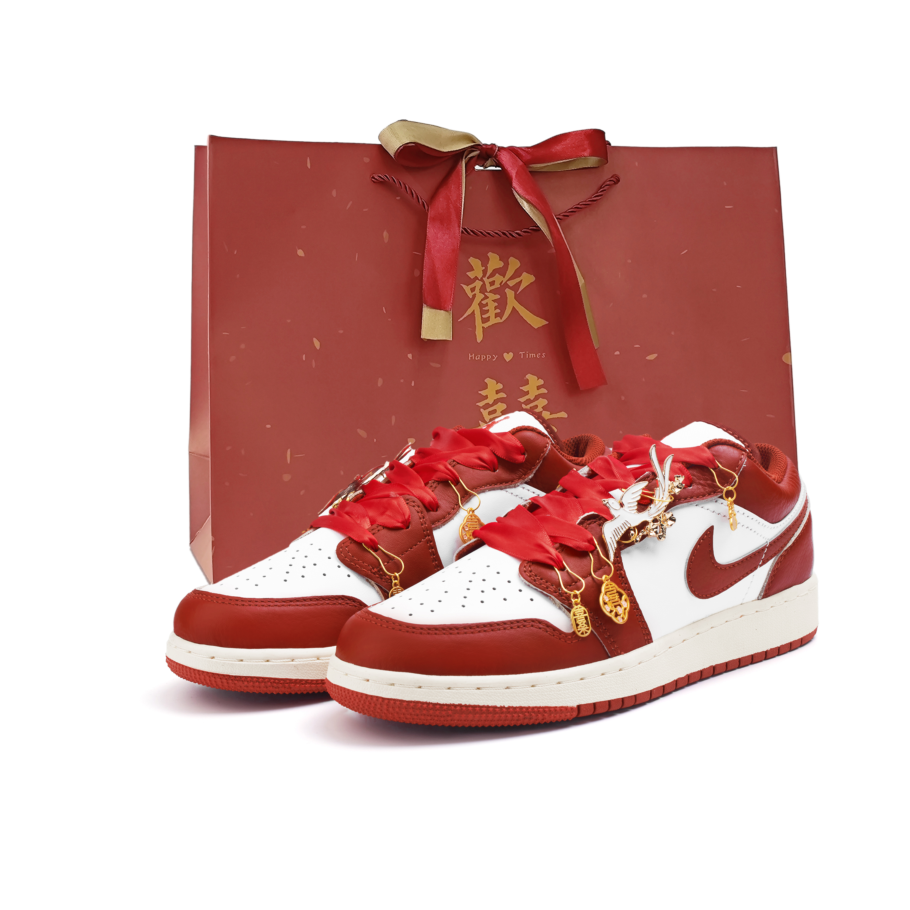 Jordan Air Jordan 1 Low top Vintage Basketball Shoes Women’s Red