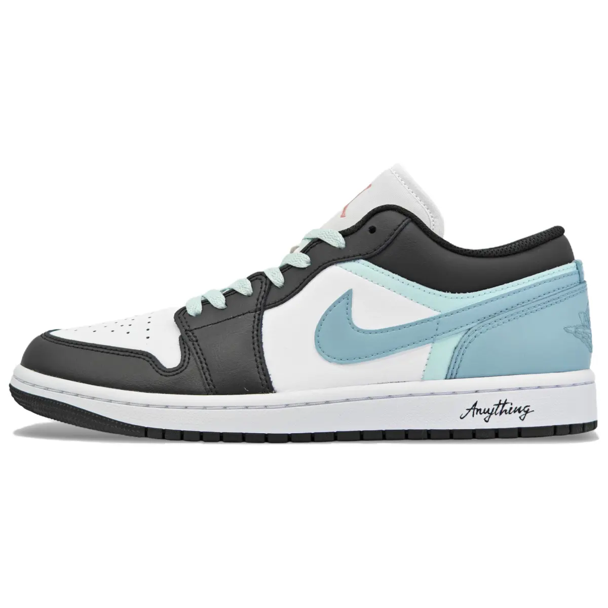 Jordan Air Jordan 1 Abrasion Resistant Low top Vintage Basketball Shoes Unisex Marine Blue