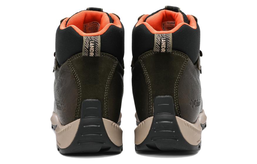 Columbia Slip Resistant Abrasion Resistant High top Outdoor Shoes Men’s Army Green
