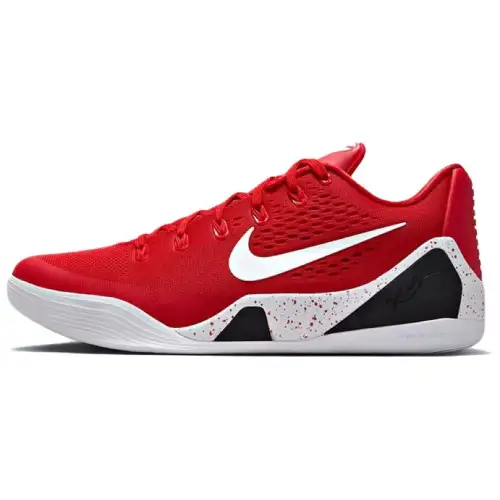 Nike Kobe 9 Elite Low Protro EM comfortable and versatile low-top basketball shoes for men and women, red and white