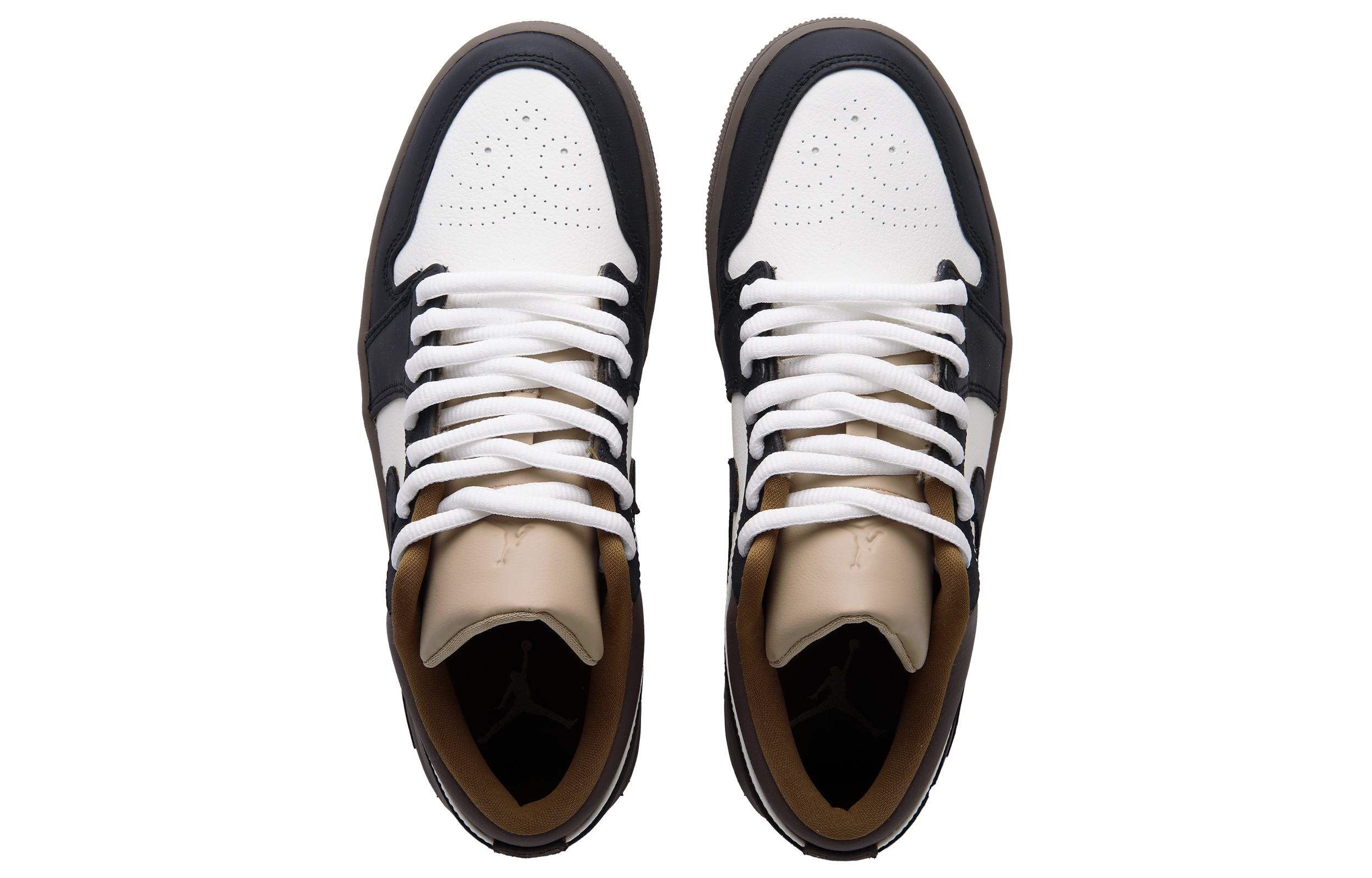 Jordan Air Jordan 1 Dark Chocolate Slip Resistant Abrasion Resistant Low top Vintage Basketball Shoes Men’s Dark Brown