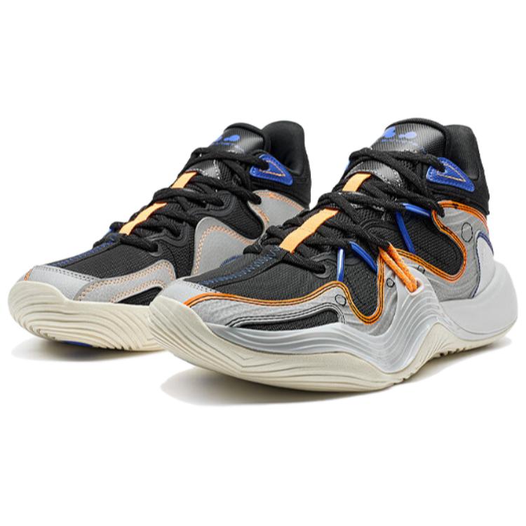 XTEP Coverage Lightweight Thermal Mid top Basketball Shoes Men’s Gray Black Blue
