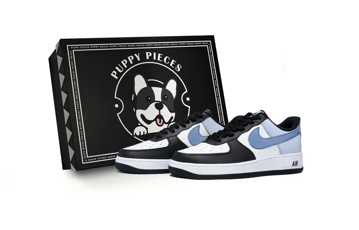 Nike Air Force 1 Vibrant Maris Sal, Special Shoe Box Slip Resistant Low top Skateboard Shoes Men's White Blue