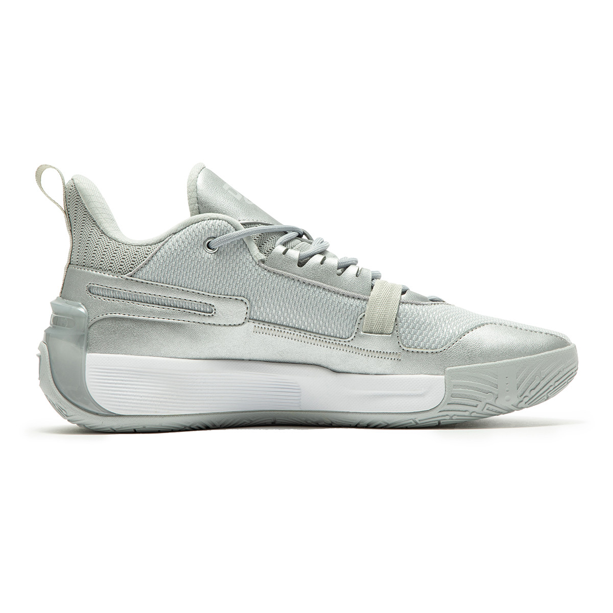 361° Cushioning, Wear Resistant Low top Basketball Shoes Men’s Silver White