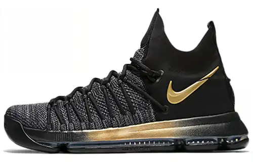 Nike KD 9 ELITE Flip The Switch Round Toe Lace Shock Absorbing Anti-Slip Low Top Practical Basketball Shoes Men's Black