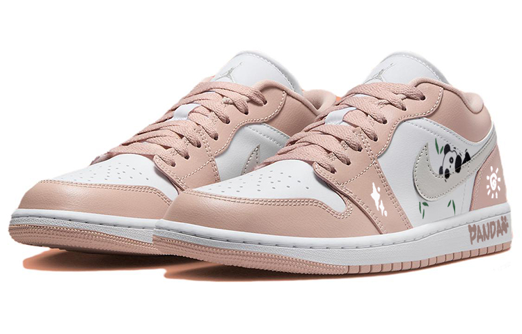 Jordan Air Jordan 1 Vintage Basketball Shoes Unisex Low Top White/Pink