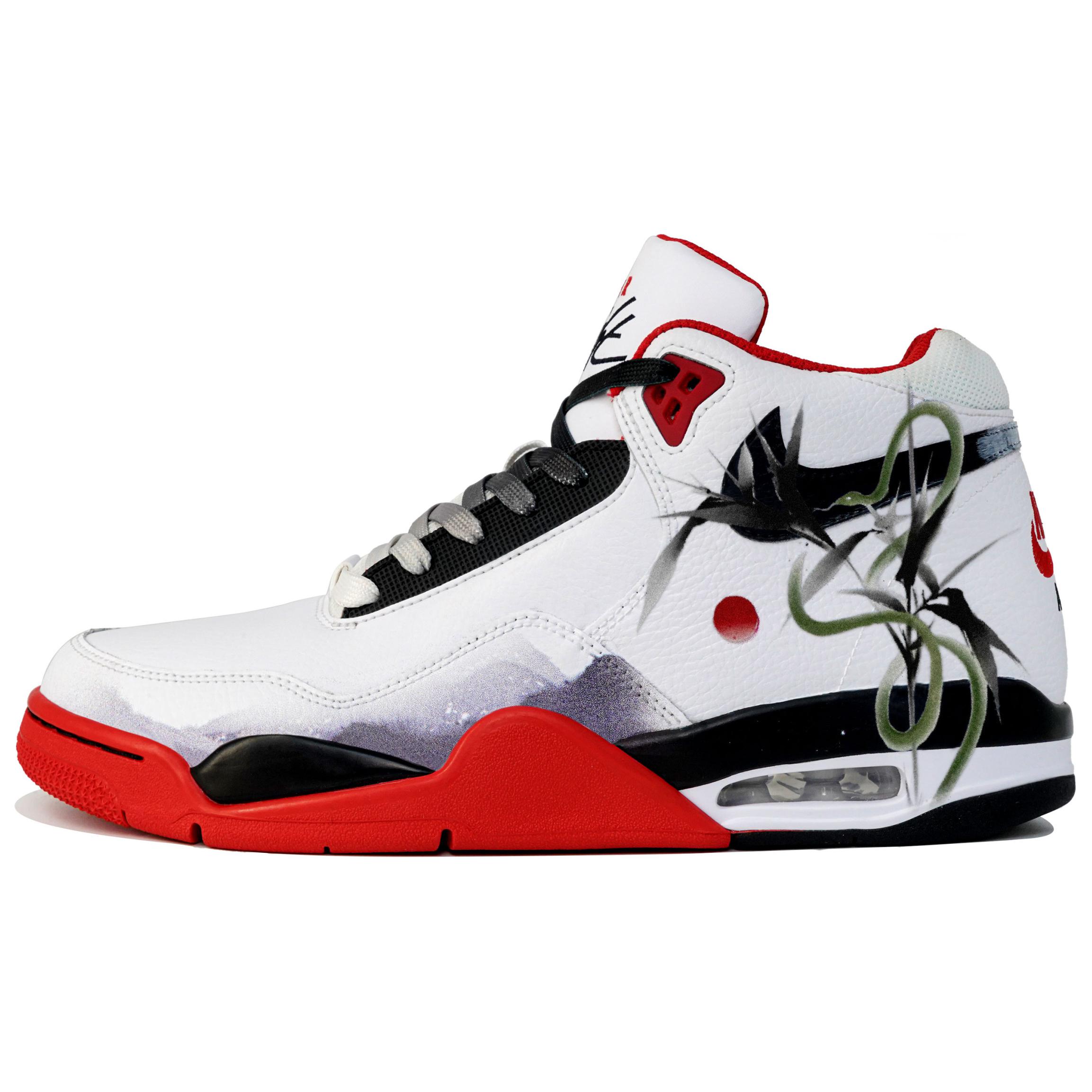 Nike Flight Legacy Slip Resistant Abrasion Resistant Slip Resistant Abrasion Resistant Mid top Vintage Basketball Shoes