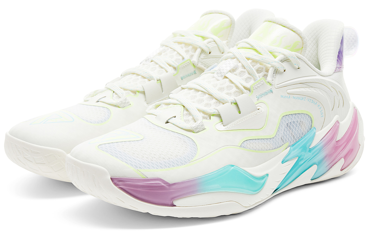 PEAK Shadow Hunter 3.0 Taichi Low top Basketball Shoes Men’s White Peacock Colorway