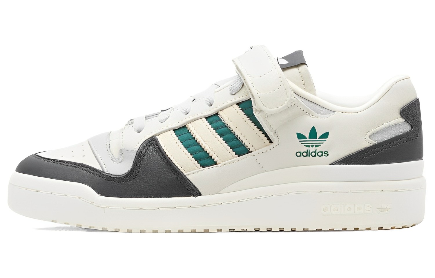 Кеды adidas originals FORUM 84 (белый / черный / зеленый)