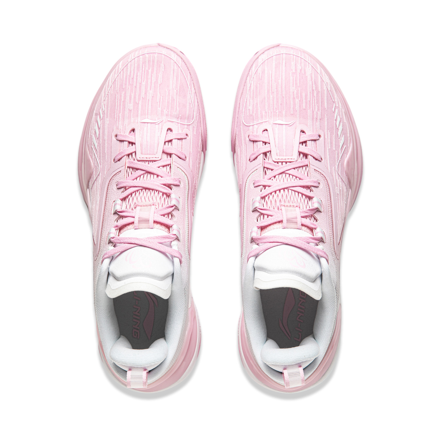 Li Ning Liren Assassin 1 Basketball Shoes Men’s Low Top Soft Cherry Blossom Pink/Standard White