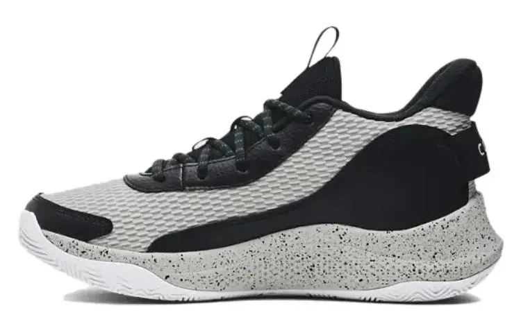Under Armour Curry 3Z7 Abrasion Resistant Mid top Basketball Shoes Men's Gray Black