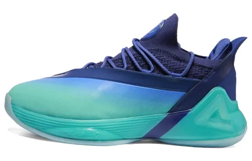 PEAK Parker Seven Fabric Taichi Technology Non slip Lightweight Low top Performance Basketball Shoes Men's Emerald