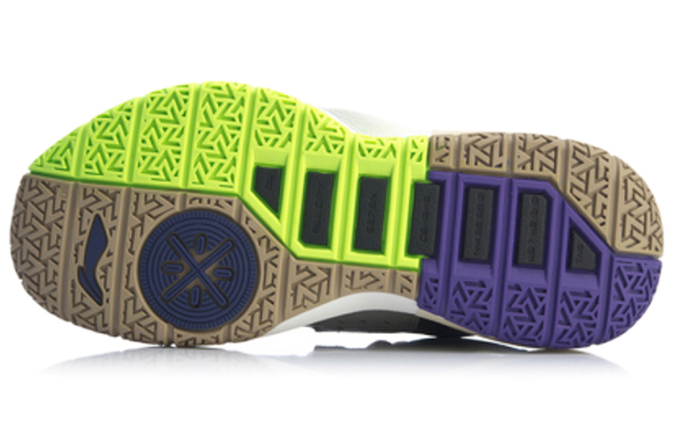 Li Ning ALL DAY 4 ALL DAY 4 Patchwork Cushioning Slip Resistant Mid top Basketball Shoes Men’s Sneakers