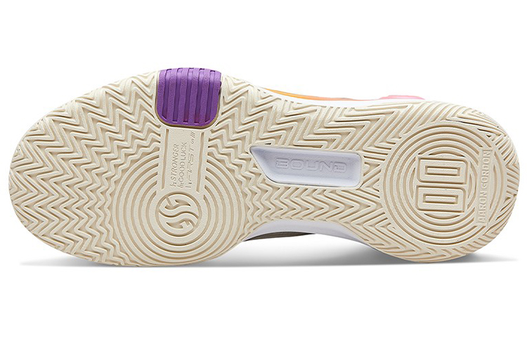 361° Ag Volley Cushioning Slip Resistant Abrasion Resistant Mid top Basketball Shoes Men’s White Yellow