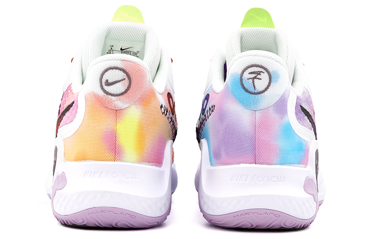 Nike KD Trey 5 IX Mid top Vintage Basketball Shoes Unisex White Purple