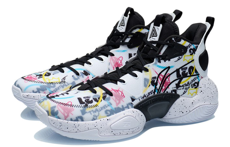 Li Ning Textile, Synthetic Leather, TPU Cushioning Slip Resistant Abrasion Resistant Coverage Support Mid top
