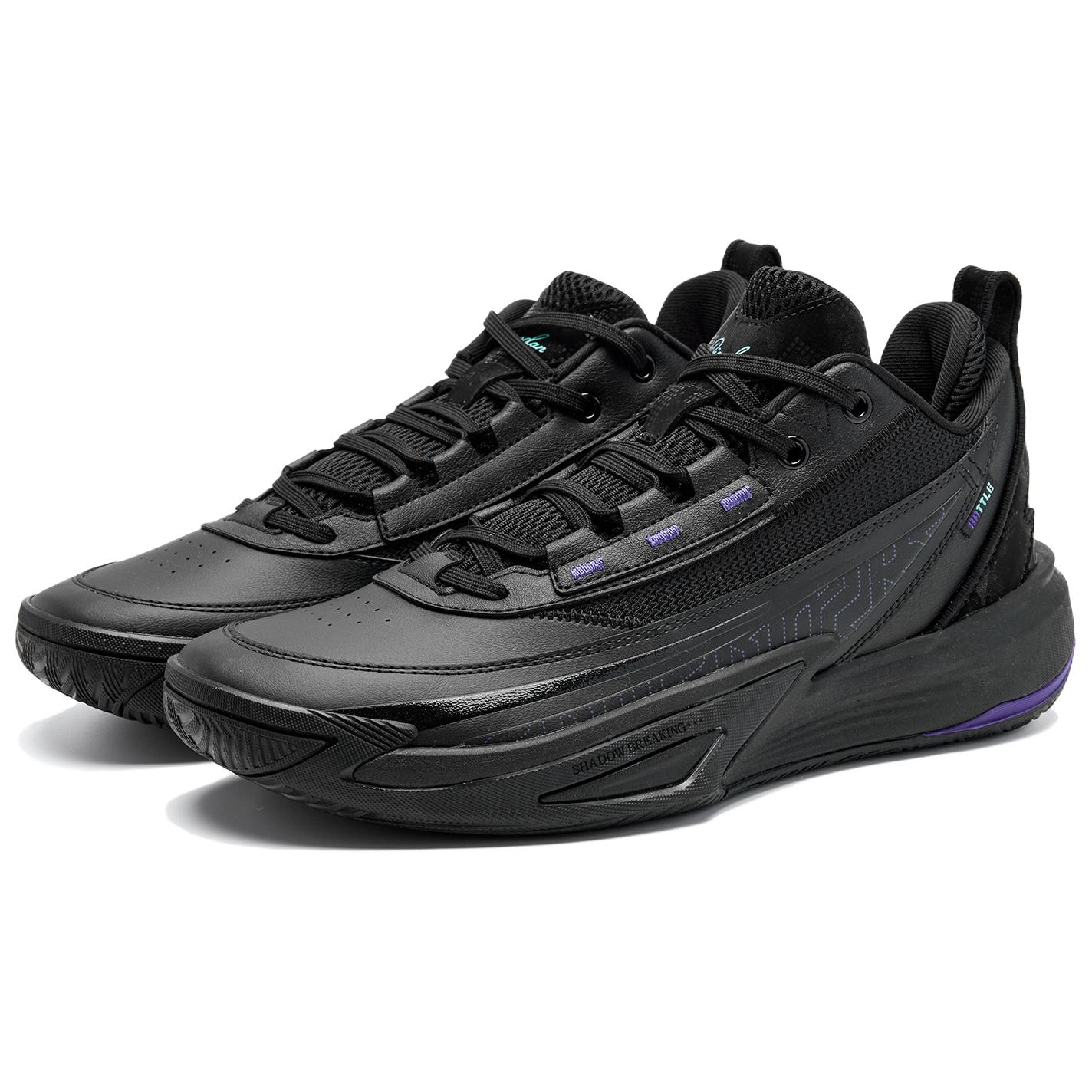 QIAODAN Cushioning Abrasion Resistant Breathable Coverage Lightweight Grip Low top Basketball Shoes Men’s Black