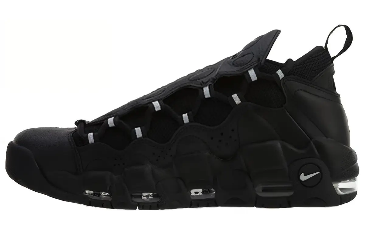 Nike Air More Money Black Metallic Silver Men's