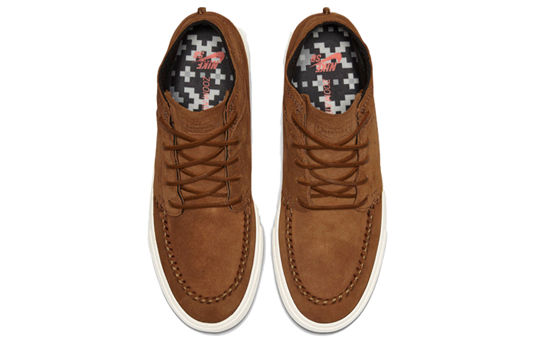 Кеды Nike SB Stefan Janoski Mid RM (коричнево-желтые) — фото 4