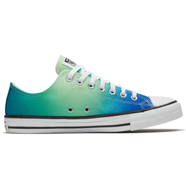 Кеды Converse Chuck Taylor All Star (сине-зелено-белые) — фото 2