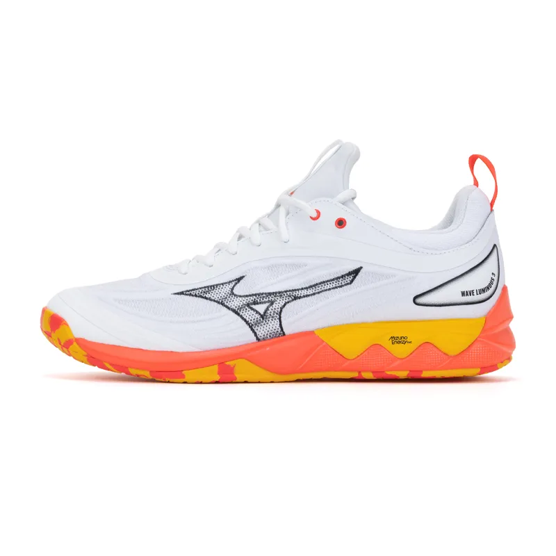 Mizuno Wave Luminous 3 Cushioning Slip Resistant Abrasion Resistant Low top Training Shoes Unisex Dawn Orange