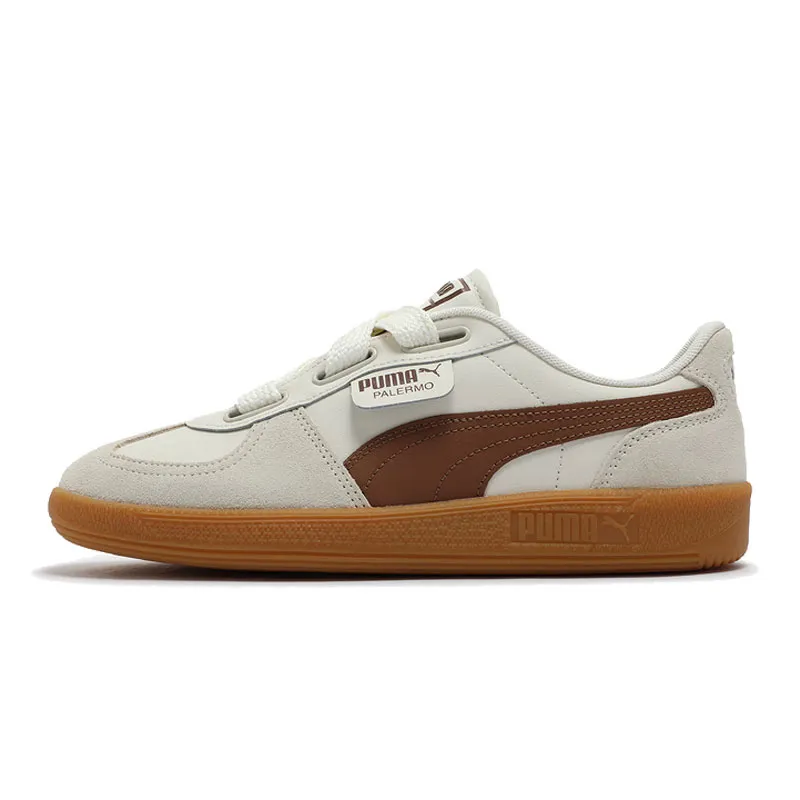 PUMA Palermo Wide Lace Sd 'Frosted Ivory Brown Mushroom' Women's