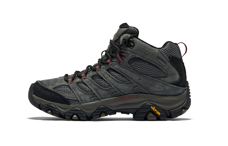 MERRELL MOAB 3 Slip Resistant, Waterproof, And Breathable Grip Mid top Hiking Shoes Men's Dark Gray