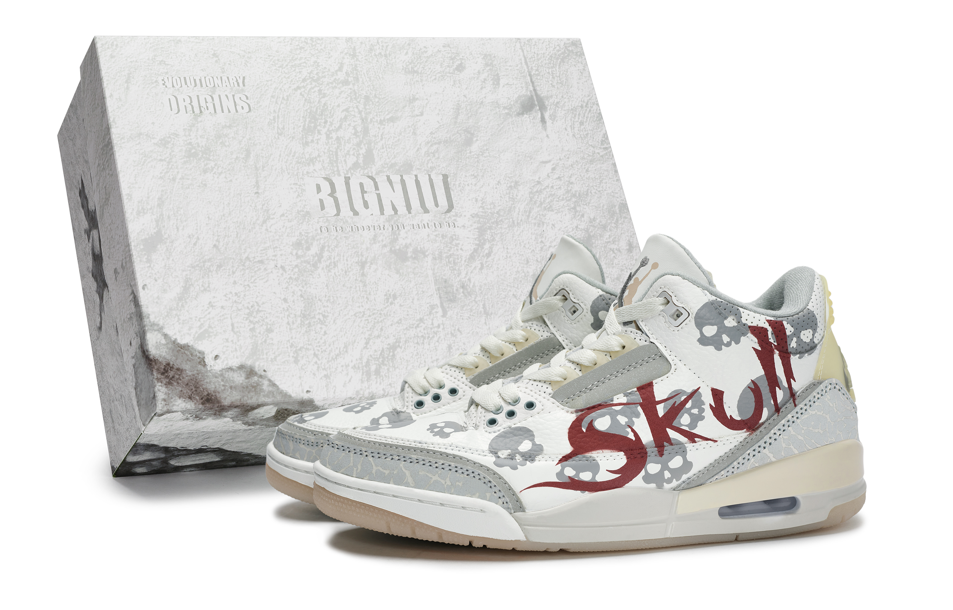 Jordan Air Jordan 3 Ghost Awakens Slip Resistant Abrasion Resistant Slip Resistant Abrasion Resistant Mid top