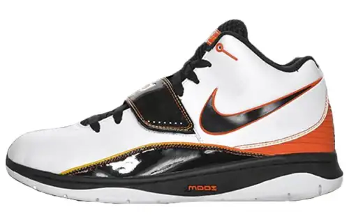 Nike KD 2 'Thunder Home Comfortable Cushioning Abrasion Resistant Mid top Basketball Shoes Unisex White