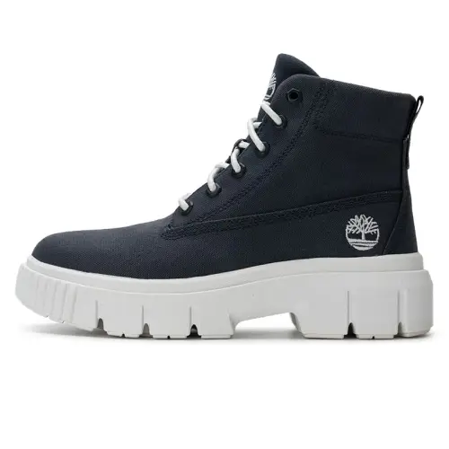 Timberland Greyfield Slip Resistant Abrasion Resistant High top Hiking Shoes Women's Black White