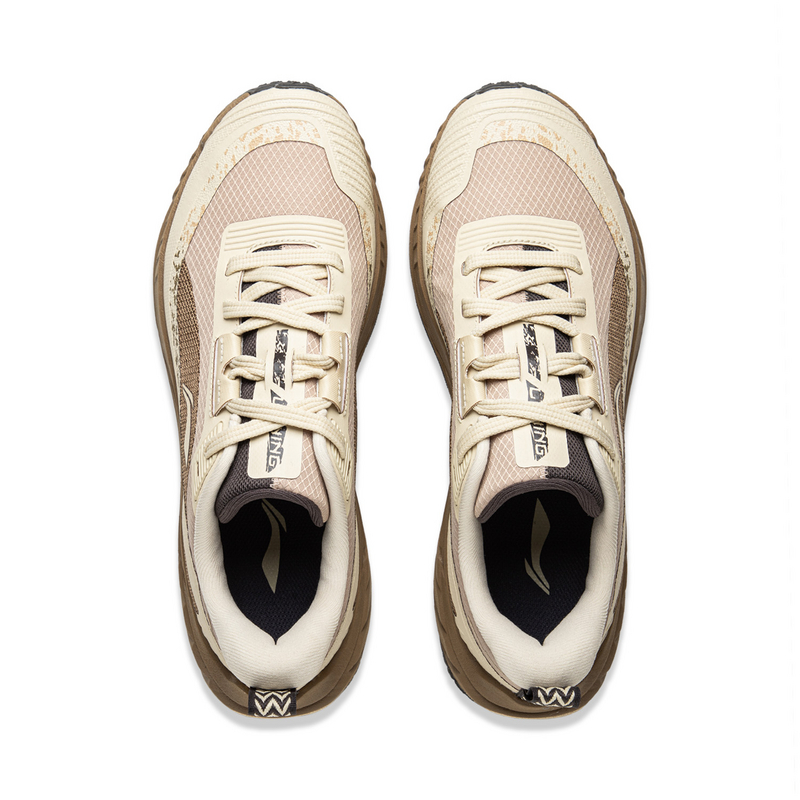 Li Ning Outdoor CF Tracing, Yijie Lite 2.0 Abrasion Resistant Support Low top Hiking Shoes Men’s Beige Brown
