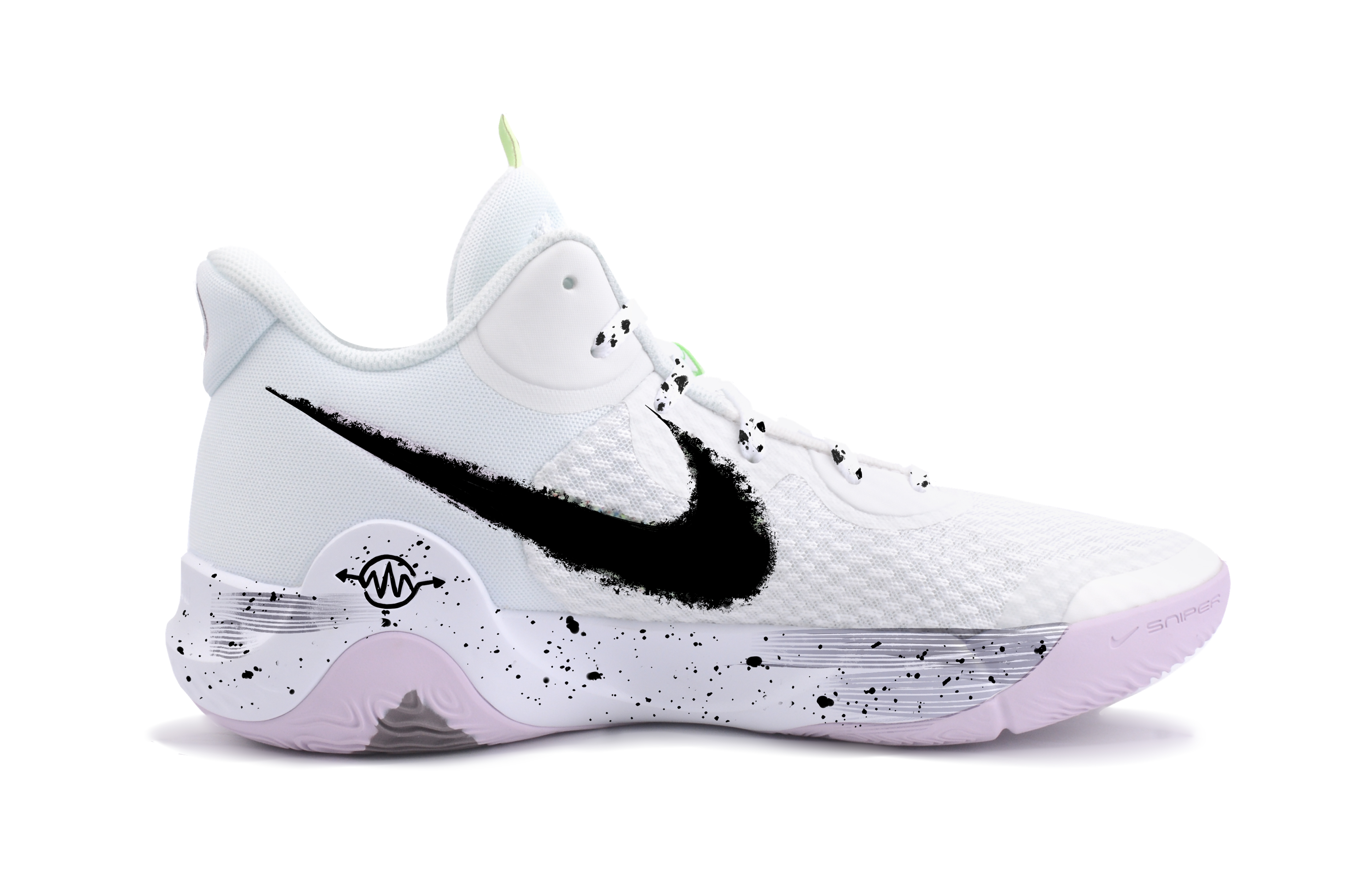 Nike KD Trey 5 IX Vampire Ghost Fabric Slip Resistant Mid top Vintage Basketball Shoes Unisex Red White