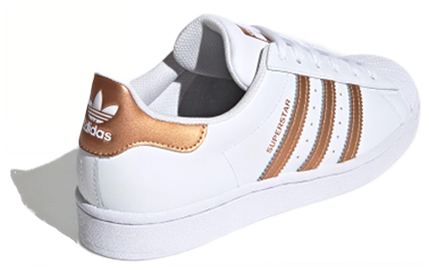 Женские кроссовки adidas originals SUPERSTAR (белыйзолотой) — фото 3