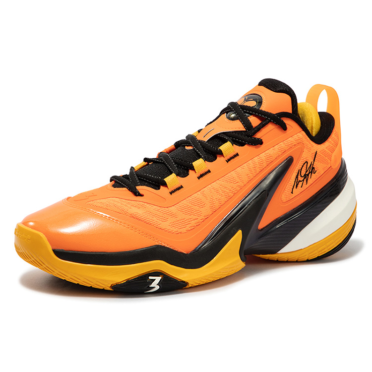 361° AG 5 Cushioning Anti-Slip Wear-Resistant Impact-Resistant Low-Top Basketball Shoes Men’s Yellow Black