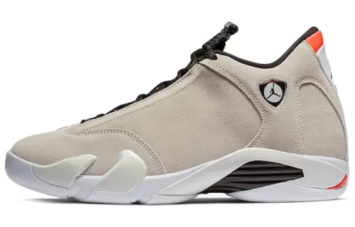 Jordan Air Jordan 14 Retro Desert Sand two-layer suede OG style versatile non-slip lightweight mid-top retro basketball shoes men's desert gray